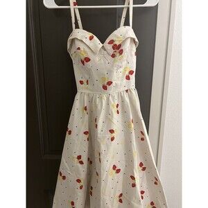 Stop Staring! Strawberry Swing Retro Dress Size XS (4)